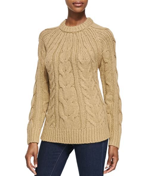 michael michael kors chunky beaded cable knit sweater|Best 25+ Deals for Michael Kors Cable Knit Sweater .